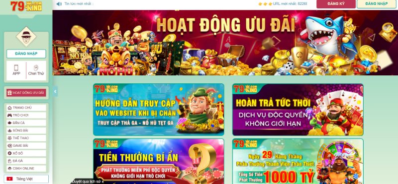 79KING Nhà cái cá cược đỉnh cao hàng đầu cho bet thủ 2 Top Game Bài Uy Tín 2025 Chơi Đổi Thưởng An Toàn Nhanh Gọn Ngập Tràn Khuyến Mãi Nhà Cái 79King
