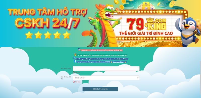 79KING Nhà cái cá cược đỉnh cao hàng đầu cho bet thủ 5 Top Game Bài Uy Tín 2025 Chơi Đổi Thưởng An Toàn Nhanh Gọn Liên Hệ Chăm Sóc Khách Hàng 79King Của Cổng Game Khá Đơn Giản