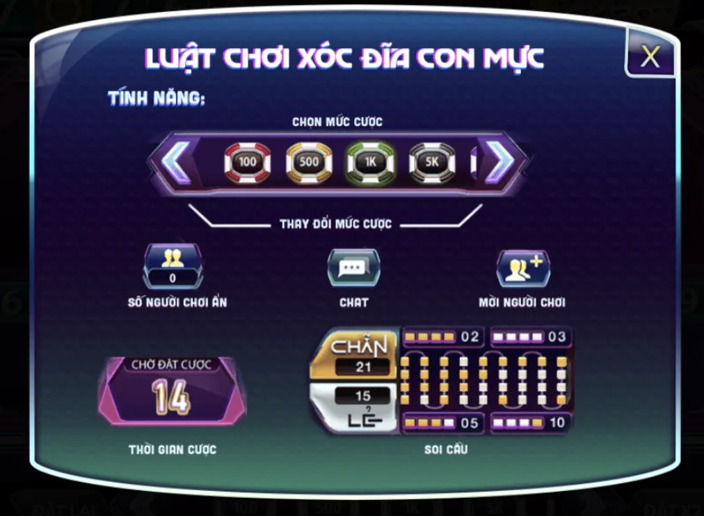 Cập nhật thông tin mới nhất 2026 về game bài đổi thưởng Xóc Đĩa con mực 789club